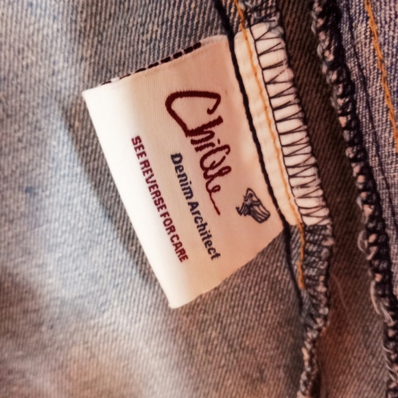 80's Vintage Metallic Stud Denim Architect Vest Cropped Distressed Stone Wash - Picture 12 of 15